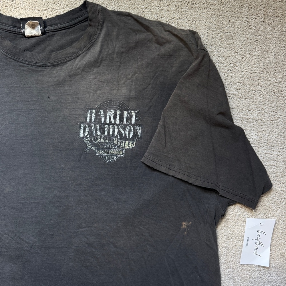 Vintage Harley-Davidson Men's Black T-Shirt